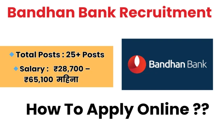 Bandhan Bank Recruitment 2025